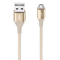 Belkin DuraTek, 1,2 m, USB A, Micro-USB B, USB 2.0, Männlich/Männlich, Gold