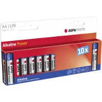Agfa 110-803951, Einwegbatterie, AA, Alkali, 1,5 V, 10 Stück(e), Blau, Grau