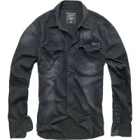 Brandit Hardee Hemd Herren Baumwolle schwarz, 4XL