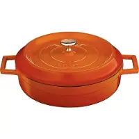 Lava Emaillierter Gusseisen-Schmortopf mit Deckel, Ø 28 cm, 3,51 Liter