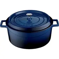 PADU LAVA Cocotte blau Ø 16,5 cm, Serie Cocottes round Gusseisen emailliert