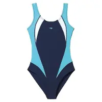 Kangaroos Badeanzug , Jungen, Gr. 128, N-Gr, blau (marine), Polyamid, Badeanzüge Badeanzug, mit sportlichen Kontrasteinsätzen