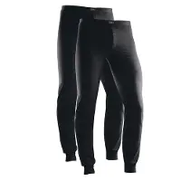 H.I.S. H.I.S Lange Unterhosen (2 Stück) mit Bündchen am Bein in schwarz | Gr.: 3XL