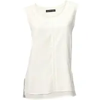 HEINE Shirttop , Damen, Gr. 34, beige (ecru), 95% Viskose, 5% Elasthan, Webware:100% Viskose, unifarben, Rundhals, Tops Shirttop