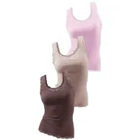 H.I.S. Tanktop H.I.S "mit Spitze", Damen, Gr. 44/46, rosa (rosé, braun, taupe), Feinripp, Obermaterial: 100% Baumwolle, unifarben, Basic, körpernah, Rundhals, Tops Tanktop, aus reiner Baumwolle, Feinripp