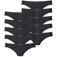 H.I.S. String H.I.S, Damen, Gr. 38, Jersey, schwarz, Jersey, Obermaterial: 95% Baumwolle, 5% Elasthan, unifarben, körpernah, Unterhosen String, aus elastischer Baumwoll-Qualität