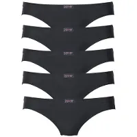 H.I.S. String H.I.S, Damen, Gr. 44, schwarz, Obermaterial: 95% Baumwolle, 5% Elasthan, unifarben, körpernah, Unterhosen String, aus elastischer Baumwoll-Qualität
