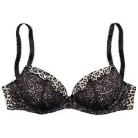 LASCANA Push-up-BH mit Bügel im angesagten Leo-Look, sexy Dessous