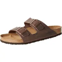 Birkenstock Arizona Herren-Pantoletten in Braun – weite Passform