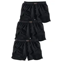 H.I.S. Weiter Boxer H.I.S, Herren, Gr. 9, 3 Stk., schwarz, Jersey, Obermaterial: 95% Baumwolle, 5% Elasthan, unifarben, bequem, Unterhosen Weiter Boxer, in legerer Passform, Topseller