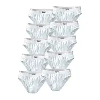 Le jogger Slip "Herren Unterhose", Herren, Gr. 5M, 10 Stk., Jersey, weiß, Jersey, Obermaterial: 100% Baumwolle, unifarben, körpernah, Unterhosen Slip, nur einfarbig oder in bunter Mixpackung