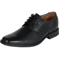 Clarks Business Halbschuhe TILDEN PLAIN Herren Glattleder SchwarzGröße:8