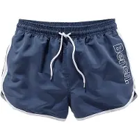 Bench Badeshorts . "Bradley", Herren, Gr. XXL (58/60), N-Gr, blau, Polyester, kontrastfarbene Details, Badehosen Badeshorts, mit coolem Logodruck