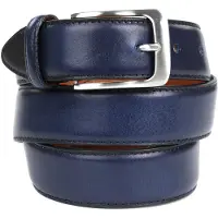 Profuomo Leder Gürtel Dunkelblau