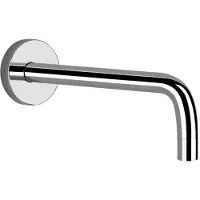 Gessi Emporio Via Tortona Wand-Waschtisch-Auslauf mit 1/2 Anschluss für separaten Einhebelmischer, Ausladung 231 mm, 031, 38783031, Farbe: Chrom