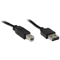 GOOD CONNECTIONS USB 2.0 Anschlusskabel 2m A-B Stecker schwarz (2510-EU02)