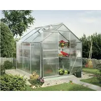 Pergart Vitavia, Gewächshaus "Calypso 4400", aluminium eloxiert, 4,4 m², 6 mm HKP