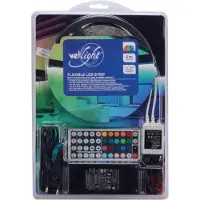 Vellight Kit mit flexiblem LED-Streifen, Controller und Netzteil - RGB - 150 LEDs - 5 m - 12 V DC