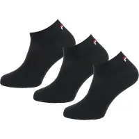 FILA "UNISEX INVISIBLE PLAIN SOCKS" 3 Stk. tlg. mit eingestricktem Logo an der Ferse