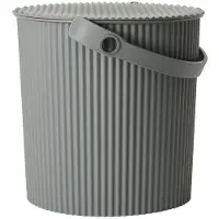 Hachiman Eimer mit Deckel Omnioutil grau, 28.2x26.5x26.7 cm
