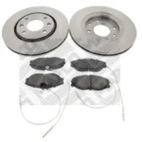 MAPCO Bremsscheiben 260mm + Bremsbeläge Satz Vorderachse Passend Für Peugeot 406: Bremsensatz, Scheibenbremse : 47352 : 47353 Peugeot: 4246l