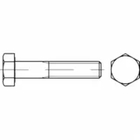 Reyher DIN 931 - Stahl 10.9 blank - M 12x100 - Sechskantschrauben Teilgewinde