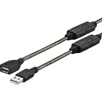 Profusion PROUSBAAF10, 10 m, USB A, USB A, USB 2.0, Schwarz