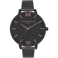 Olivia Burton Analog Quarzuhr für Damen Kollektion After Dark mit Schwarzes Edel