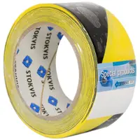Scapa 2724 Warnband Gelb-Schwarz 50mm 33m selbstklebend