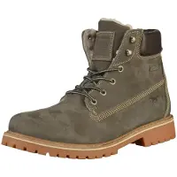 Mustang Herrenschuhe Stiefel Warmfutter Grau Freizeit