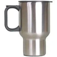 Basic Nature - Edelstahl Thermobecher Auto - Becher Gr 0,45 l grau