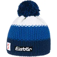 Eisbar Star Pompon Mütze SA schwarzmel-d.cobalt-anthrazit (786)