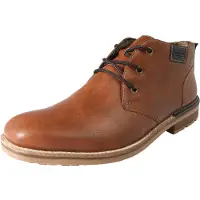 Rieker Schnürstiefelette , Herren, Gr. 42, Textil, braun, Lederimitat, used, Schuhe Schnürstiefelette, mit profilierter Sohle