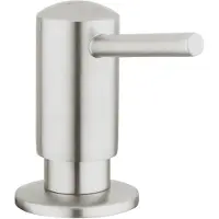 GROHE Contemporary Spülmittelspender, für Flüssigseifen, Vorratsbehälter 500ml, 40536DC0, Farbe: Supersteel