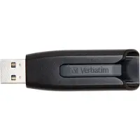 Verbatim USB 3.2 Stick 256GB, V3 Drive, grau Typ-A, (R) 120MB/s, (W) 25MB/s, Retail-Blister