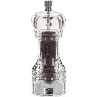 Aps 40540 Pfeffermühle PROFESSIONAL, Ø 5,5 cm, Höhe 15 cm, Mahlwerk Kohlenstoffstahl, Acryl
