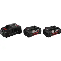 Bosch Starter set 2 x GBA 36V 6.0 Ah + GAL 3680 CV Professional, Akku, Lithium-Ion (Li-Ion), 6 Ah, 36 V, , Schwarz, Rot