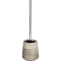 Wenko WC-Garnitur "Pottery", beige, Keramik, Reinigungsbürsten, WC-Garnitur, Bürstenkopf-Durchmesser 7,5 cm