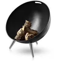 Eva Solo Feuerschale FireGlobe schwarz, Designer Tools Design, 64x75x64 cm