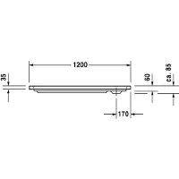 Duravit Duschwanne D-Code 1200 x 700 x 85 mm wei glatt 720094000000000