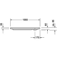 Duravit 720103000000001 Duschwanne D-Code 1000x1000x85mm