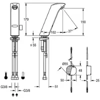Franke Standbatterie, PROTRONIC-S, Elek, Mischer, Up-netzteil 230 VAC