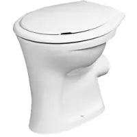 Ideal standard Eurovit Standflachspül-WC, glasierter Spülrand, Weiß, V320101
