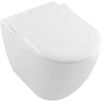 Villeroy & Boch Subway 2.0 Tiefspül-WC, oval, freistehend, Abgang: waagerecht, DirectFlush, 370x560x400mm, 5602R001, Farbe: Weiß