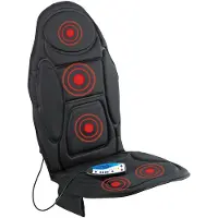 VITALMAXX Massagematte Ganzkörpermassage mit Wärme und Vibration 3 Massagezonen Nacken Rücken Beine per Fernbedienung 2 individuelle Intensitätsstufen