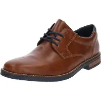 Rieker Herren Schnürschuh Halbschuh elegant Ziernaht 13500, Größe:45 EU, Farbe:Braun