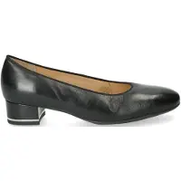 Ara Pumps "GRAZ", Damen, Gr. 8 (42), schwarz, Glattleder, Schuhe Pumps, Abendschuh, Festtagsschuh, Blockabsatz, glänzendes Detail am Absatz, Topseller