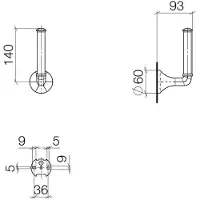 Dornbracht Madison Reserve-Papierrollenhalter, 83590361