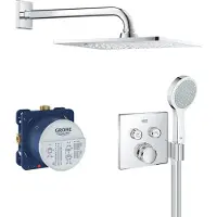 GROHE 34742000, 28,6 cm, 1,25 m, Wand, Chrom
