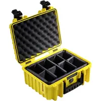 B&W Outdoor.cases Type 3000 gelb variable Facheinteilung (RPD)